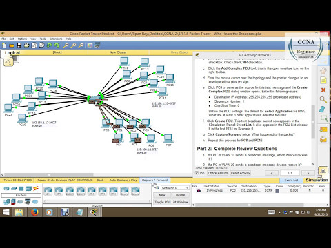 3.1.1.5 Packet Tracer - Who Hears the Broadcast
