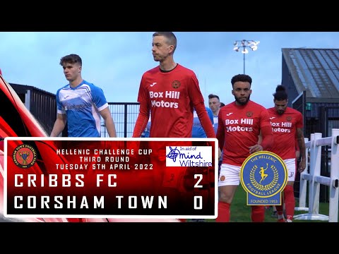 Cribbs FC 2 V 0 Corsham Town FC - Hellenic Challenge Cup Highlights