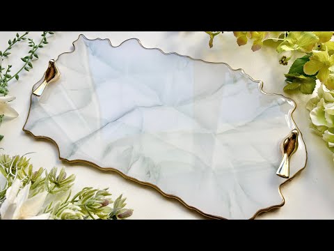 Gorgeous 3D Flower Resin Tray Resin Art Tutorial