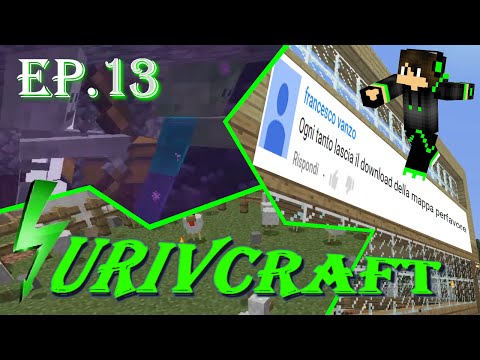 Surivcraft Ep.13 - I polli fanno STONE?? - DOWNLOAD E TOUR MAPPA [60 fps]