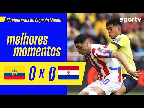 Gols e lances de Equador x Paraguai