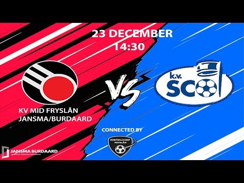 Korfbal Hoofdklasse wedstrijd: K.V. Mid-Fryslân Jansma Burdaard - K.V. SCO