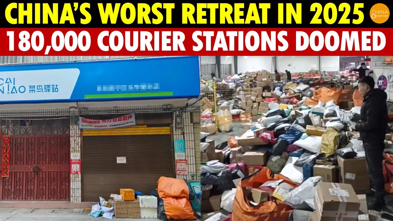 China’s Worst Retreat of 2025: 180,000 Courier Stations on the Brink of Collapse