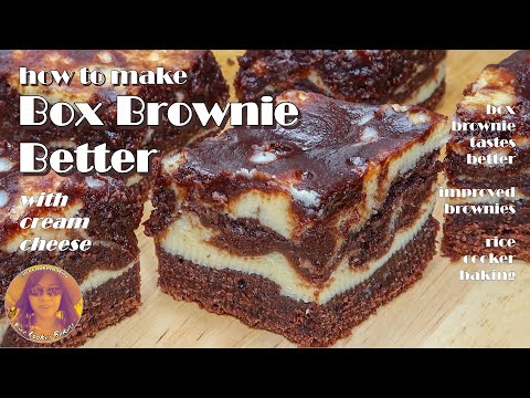 How To Make Box Brownies Better Recipe | Make Box Brownies Taste Better | EASY RICE COOKER RECIPES