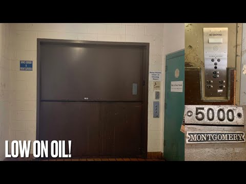 LOW ON OIL and HORRIBLY MAINTAINED Montgomery Freight elevator @ Bayside Marketplace - Miami, FL