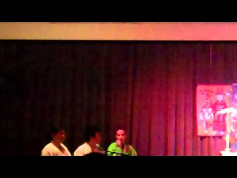 Andrea Kalff and her Korean "sister"shaman with translator