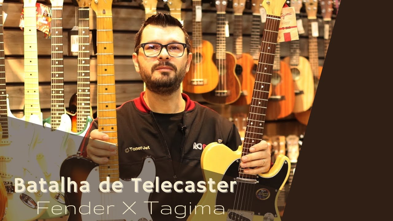 Telecaster Fender Japan Vintage 52 VS Tagima Brasil T-910 - Comparativo