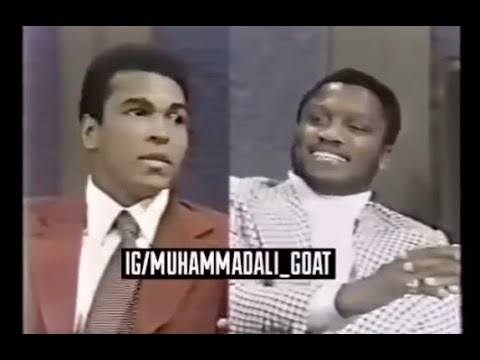 Rare - Muhammad Ali and Joe Frazier appear on same talk show - Part 1