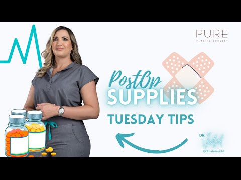 Tuesday Tips: post op supplies - What do you need ?