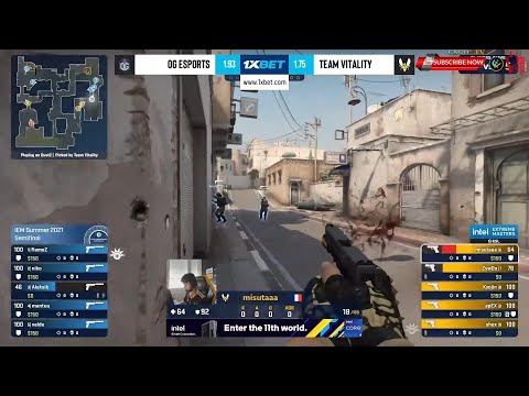 SEMI FINAL!!   Vitality vs OG  CSGO  IEM Summer 2021   HIGHLIGHTS  !!!