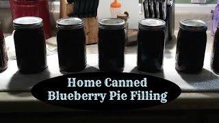 Canning: Blueberry Pie Filling