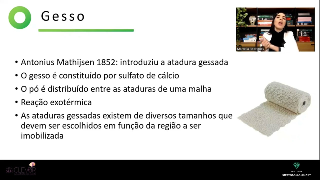Passo a passso - Tala de Gesso - Imobilização Provisória