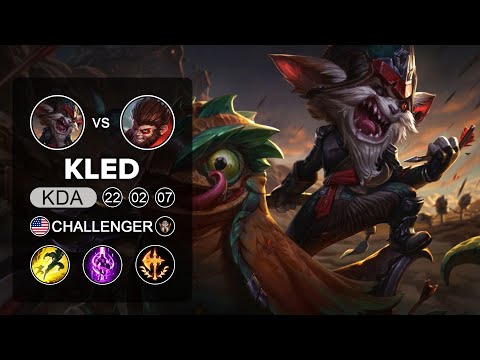 37. Kled Top vs Wukong - NA Challenger Patch 10.10