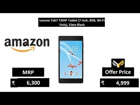 Lenovo Tab7 7304F Tablet (7 inch, 8GB, Wi-Fi Only), Slate Black