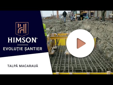 Himson | Apartamente noi Iași - Stadiu Lucrări - Turnare talpă macara