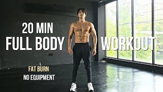 Download lagu 20 MIN FULL BODY WORKOUT AT HOME (Fat Burn & No Equipment) mp3