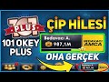 101 OKEY PLUS BEDAVA CIP HILESI 750 000 CIP BUYUK ODUL 101 OKEY PLUS CIP 2023