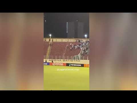 Torcedores de Confiança e Náutico entram em conflito antes de jogo da Série C no Batistão em Aracaju