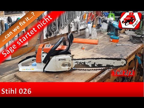 Motorsäge springt nach Vergasertausch nicht an 🤔 | Stihl 026 | Säge abdrücken | Teil 2/2