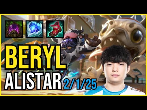 BERYL - ALISTAR vs LULU Support - KR Challenger - Patch 11.4