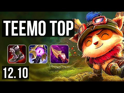 TEEMO vs RENEKTON (TOP) | 7 solo kills, 9/1/2, 1.6M mastery, 700+ games | KR Diamond | 12.10