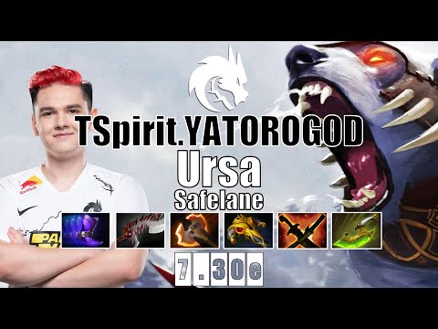 Ursa Safelane | TSpirit.YATOROGOD | MONSTER CARRY 18 KILLS YATORO BEAST | 7.30e Gameplay Highlights