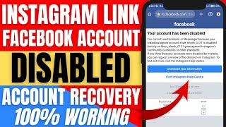 How to Recover Instagram Linked Disable Facebook Account 2022 |  facebook disabled account recovery