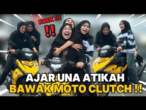 UNA DAH BOLEH JADI JOKI MOTO?? ATIKAH HAMPIR XC1DENT ??