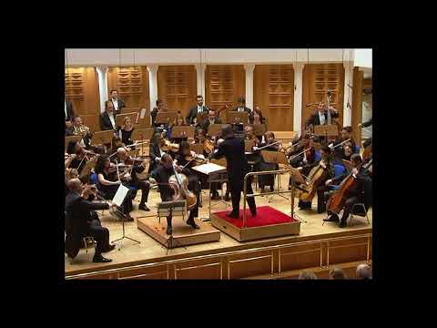 Schumann Cello concerto; soloist Hajredin Hoxha; conductor- Ion Marin, BSO- Bilkent  Hall