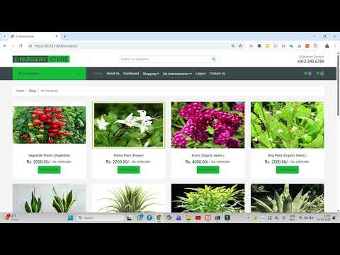 E Nursery Store Python Django Project Source Code