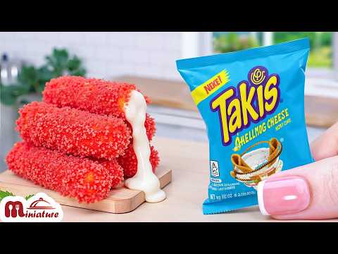 🌶️ So Hot Mini Takis Chicken Mozzarella Sticks Recipe | ASMR Cooking Mini Food