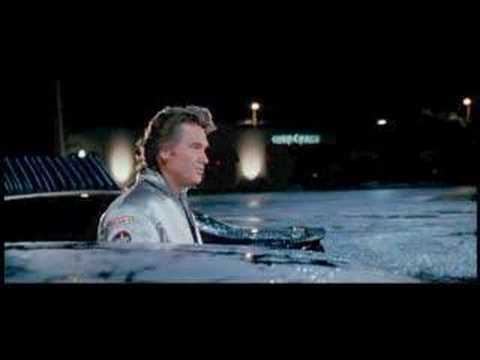 Stuntman Mike looks at the camera