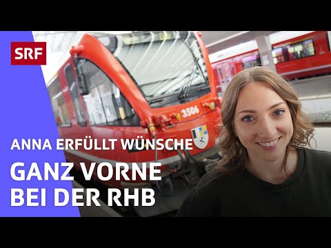 Beim Lokführer der Rhätischen Bahn RhB | Anna erfüllt Wünsche | SRF Kids – Kindervideos