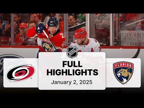 NHL Highlights | Hurricanes vs. Panthers | January 02, 2025