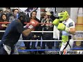 CANELO ALVAREZ WORKS SPARRING PARTNER WITH HIGH LEVEL COUNTER PUNCHING - FULL VIDEO