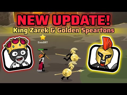 General King Zarek And His Golden Speartons! Stick War: Saga New Update New Unit!