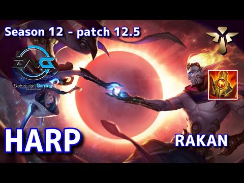 【KRサーバー/M1】DFM Harp ラカン(Rakan) VS ルル(Lulu) SUP - Patch12.5 KR Ranked【LoL】