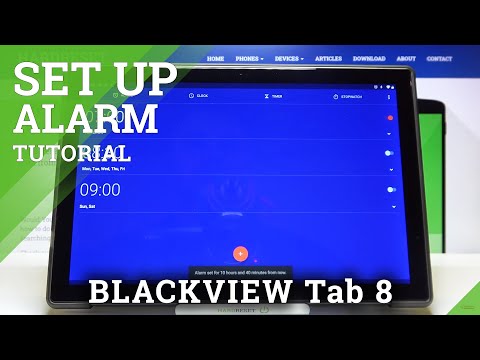 Personalize and Add Alarm Clock - BLACKVIEW Tab 8