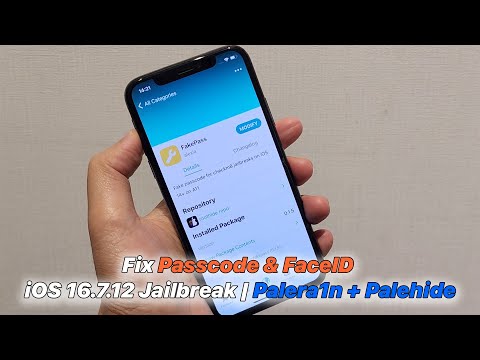 Fix Passcode & FaceID iOS 16.7.12 Jailbreak | Palera1n + Palehide