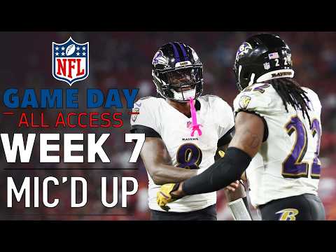 NFL Week 7 Mic'd Up! 'That looks fun, was like you were on the playground' | Game Day All Access