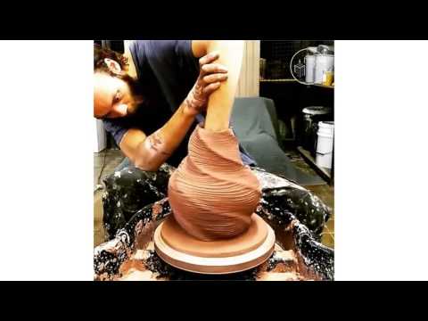 Mesmerizing Wheel-Throwing of Spiral Vase by JDP Ceramics