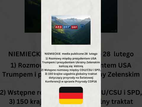 Niemieckie media publiczne 28 lutego