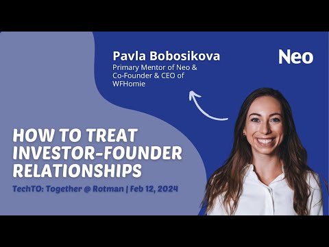 How to Treat Investor-Founder Relationships with Pavla Bobosikova ...
