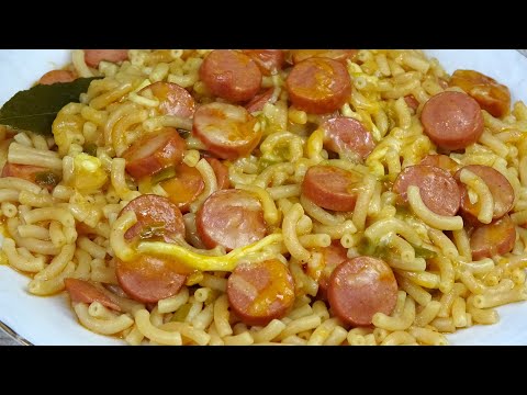 FIDEUÁ CON SALCHICHAS, Fácil y Rica, en 20 Minutos Listo!! 😋 FIDEUÁ WITH SAUSAGES