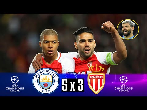 Manchester City 5 x 3 Mónaco ● UCL 16/17 Extended Goals & Highlights HD