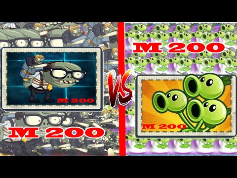PvZ 2 8.3.1| All plants M200 ( Three Peashooter ) Vs Head Office Impgantuar  | Video Games Tv
