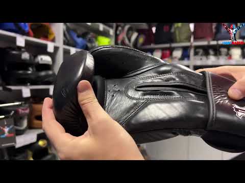 Перчатки для бокса натуральная кожа тренировочные спарринговые прочные Leone GN111 THE GREATEST Black 14 унций - фото 2 - id-p2631709454