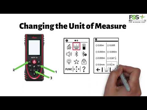 The Leica DISTO X3 Changing the Unit of Measure