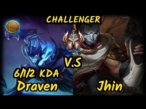 TSM Zven (DRAVEN) vs JHIN - 6/1/2 KDA BOTTOM ADC CHALLENGER GAMEPLAY - NA