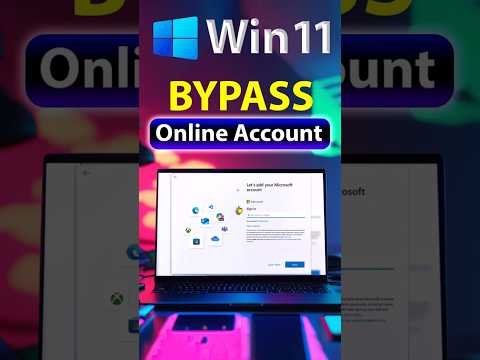 ⬇️ Bypass Microsoft Online Account on Windows 11 #MicrosoftAccount #Bypass #LocalAccount